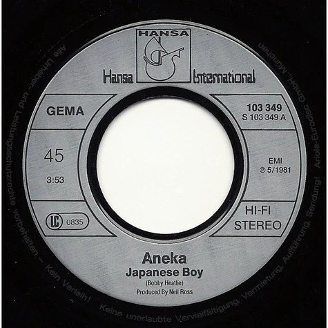 Aneka - Japanese Boy