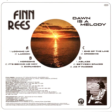 Finn Rees - Dawn Is A Melody Orange Vinyl Edition