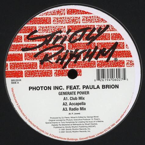 Photon Inc. Feat. Paula Brion - Generate Power
