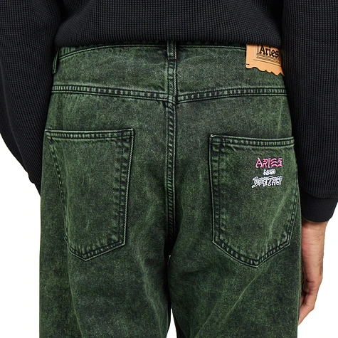 Aries - Acid Wash Batten Jeans