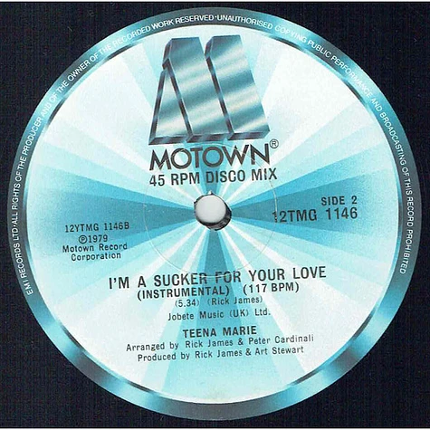 Teena Marie - I'm A Sucker For Your Love