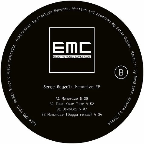 Serge Geyzel - Memorize EP