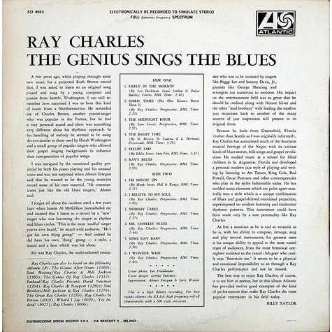 Ray Charles - The Genius Sings The Blues