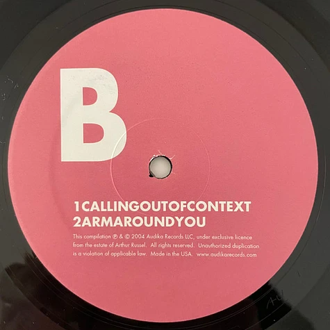 Arthur Russell - Calling Out Of Context