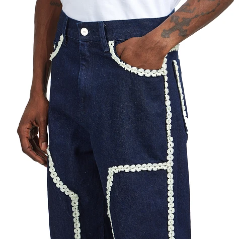 Arte Antwerp - Flower Trim Denim Pants