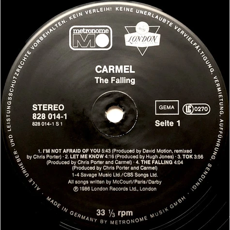 Carmel - The Falling