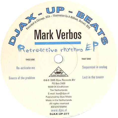 Mark Verbos - Retroactive Rhythms EP
