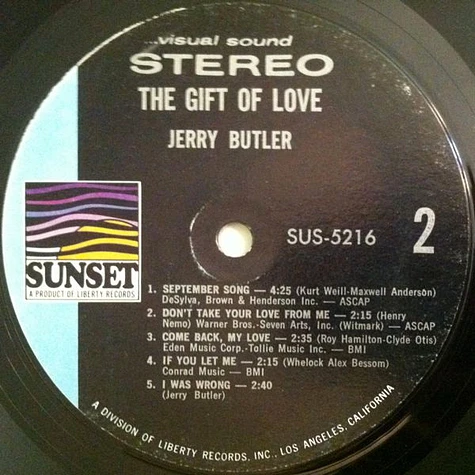 Jerry Butler - The Gift Of Love