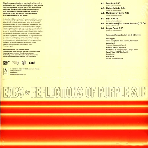 Eabs - Reflections Of Purple Sun