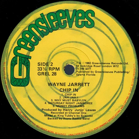 Wayne Jarrett - Chip In