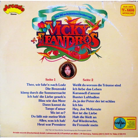 Vicky Leandros - Die 20 Schönsten Lieder Von Vicky Leandros