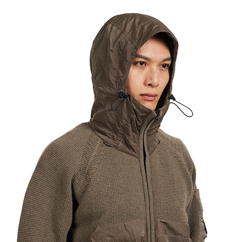 C.P. Company - Lambswool Mixed Hooded Full Zip Knit Hoodie