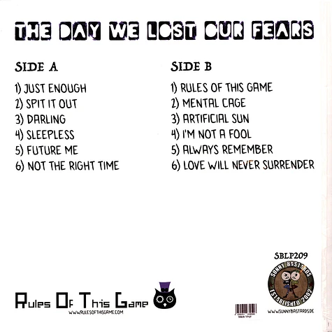 Rules Of This Game - The Day We Lost Our Fears Black Vinyl Edition