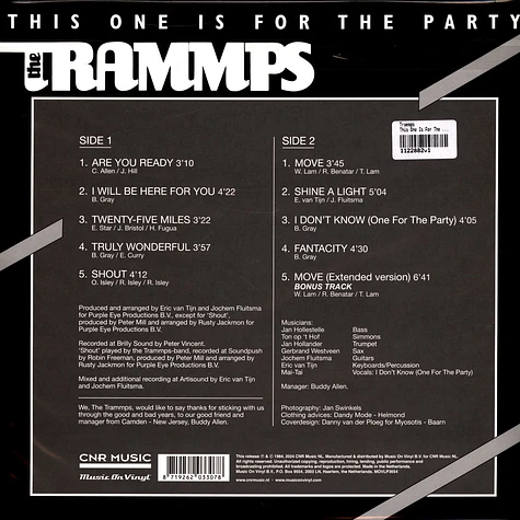 Trammps - This One Is For The Party Translucent Red Vinyl Edition