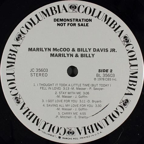 Marilyn McCoo & Billy Davis Jr. - Marilyn & Billy