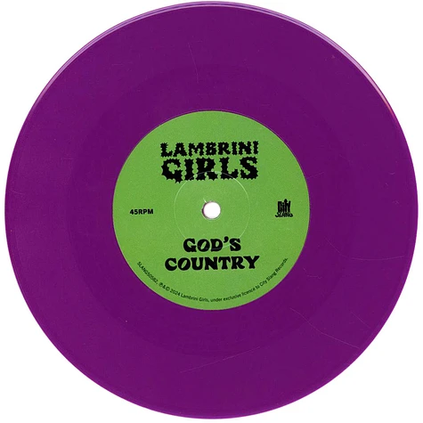 Lambrini Girls - God's Country/Body Of Mine Ltd Purple 7inch