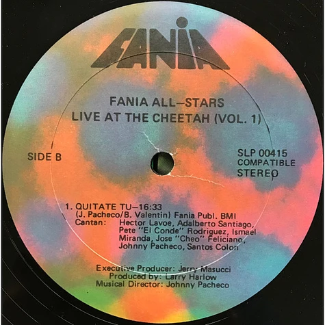 Fania All Stars - "Live" At The Cheetah (Vol. 1)