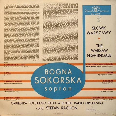 Bogna Sokorska - Słowik Warszawy • The Warsaw Nightingale