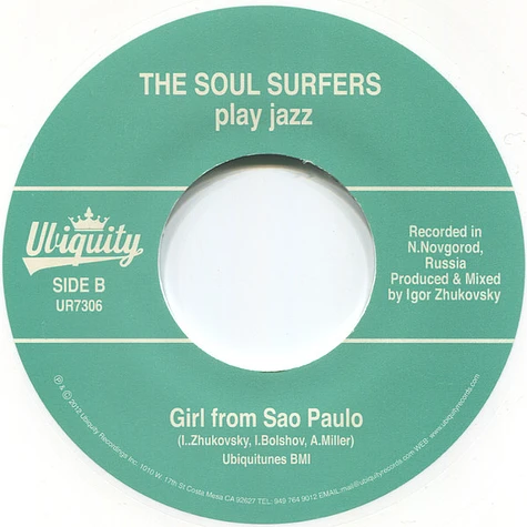 The Soul Surfers - Doin' The Rasklad / Girl From Sao Paulo