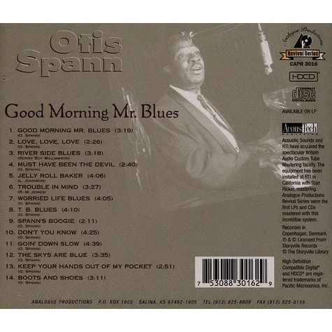 Otis Spann - Good Morning Mr Blues