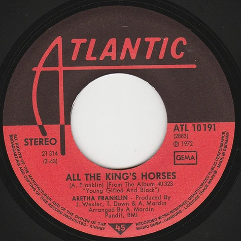 Aretha Franklin - All The King's Horses