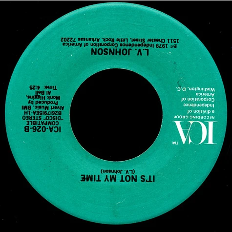 L. V. Johnson - Let Yourself Go / It's Not My Time