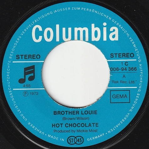 Hot Chocolate - Brother Louie