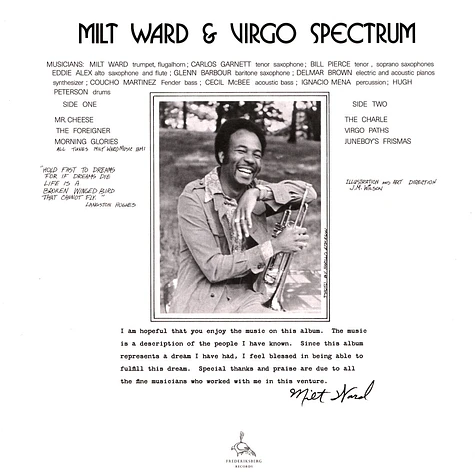 新品LP再発盤 MILT WARD AND VIRGO SPECTRUM Milt Ward And Virgo Spectrum – Milt Ward And Virgo Spectrum