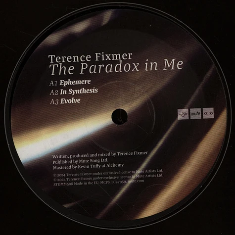 Terence Fixmer - The Paradox In Me