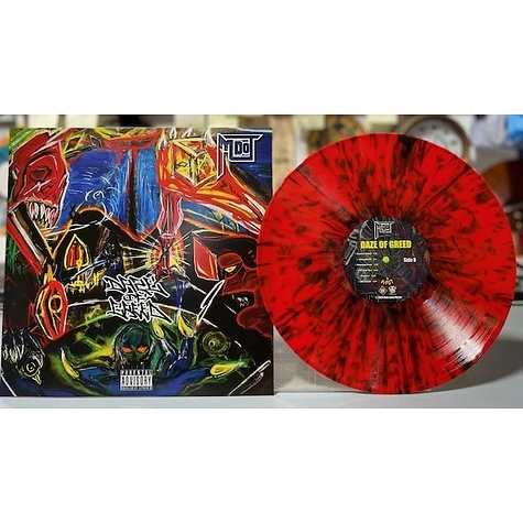 M-Dot - Daze Of Greed Red w/ Black Splatter Vinyl Edition