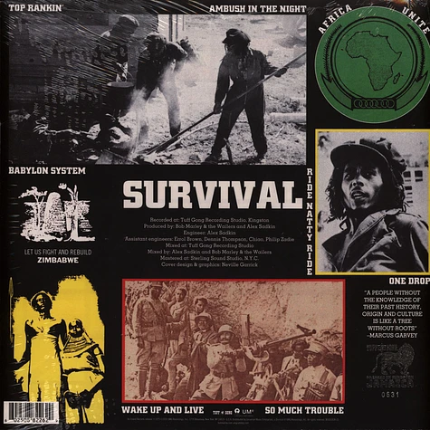 Bob Marley & The Wailers - Survival Limited Jamaican Reissue Numbered