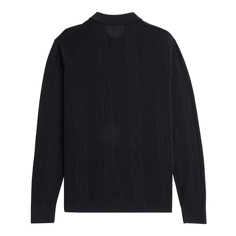 Fred Perry - Pointelle Panel LS Knit Shirt