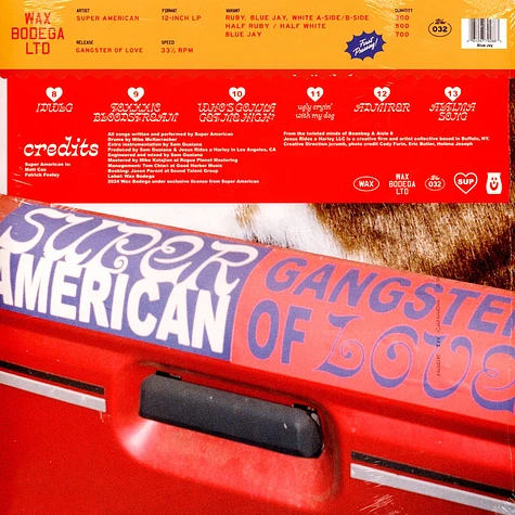 Super American - Gangster Of Love Blue Jay Vinyl Edition