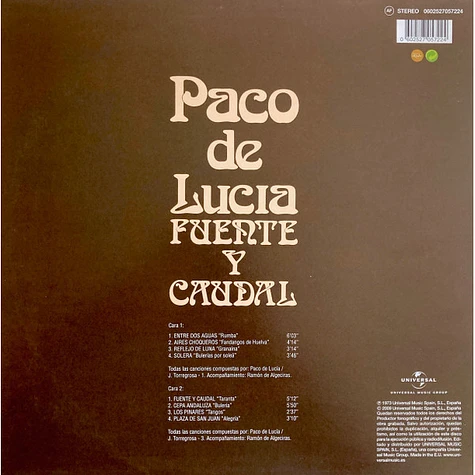 Paco De Lucía - Fuente Y Caudal