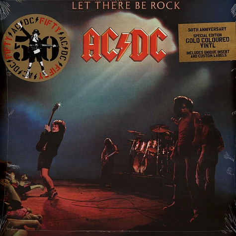 AC/DC - Let There Be Rock 50th Anniversary Gold Nugget Vinyl Edition