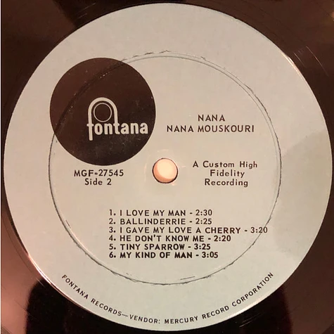 Nana Mouskouri - Nana Mouskouri Sings