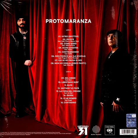 Articolo 31 - Protomaranza Clear Vinyl Edition