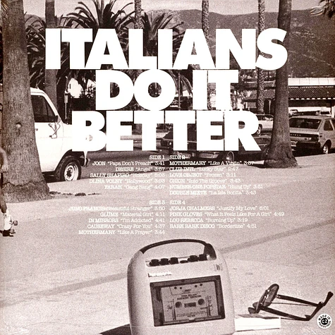 V.A. - Italians Do It Better - A Tribute To Madonna Cyan Blue Vinyl Edition