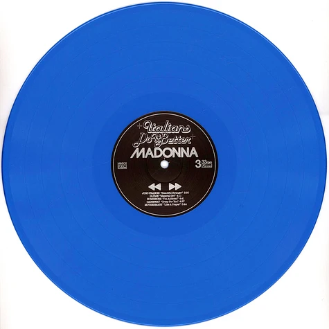 V.A. - Italians Do It Better - A Tribute To Madonna Cyan Blue Vinyl Edition