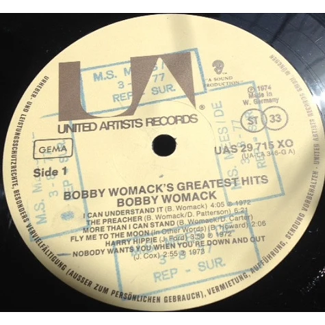 Bobby Womack - Bobby Womack's Greatest Hits
