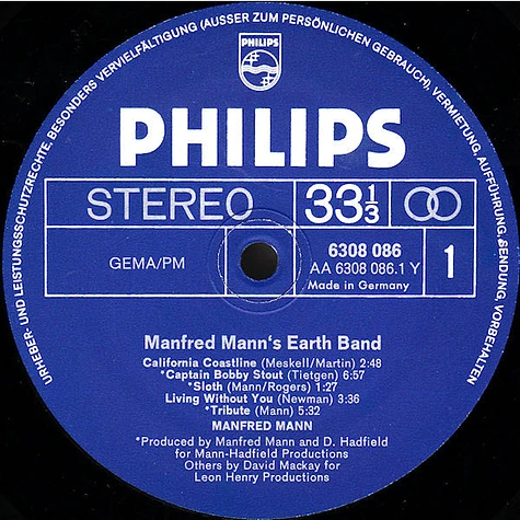 Manfred Mann's Earth Band - Manfred Mann's Earth Band