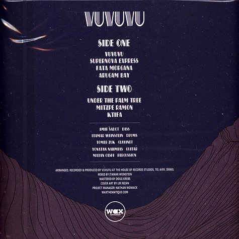 Vuvuvu - Vuvuvu Black Vinyl Edition