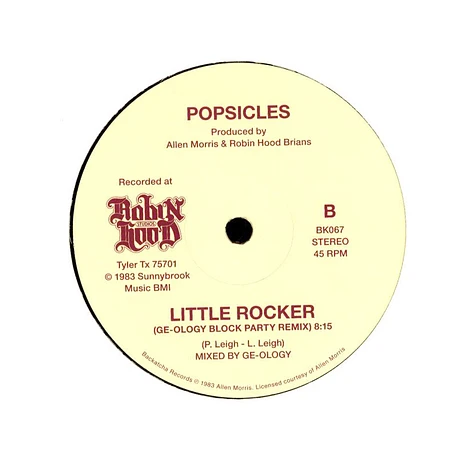 Popsicles - Little Rocker Long Version Mixes By Sean P. / Block Party Remix Mixed By Ge-Ology