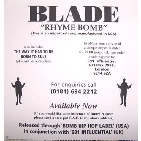 Blade - Rhyme Bomb