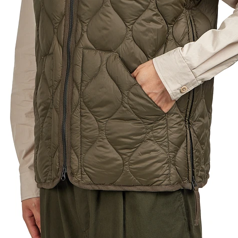 TAION - Military V Neck W-Zip Down Vest (Soft Shell)