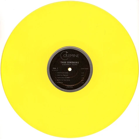 Thee Sinseers - Sinseerly Yours Opaque Yellow Vinyl Edition