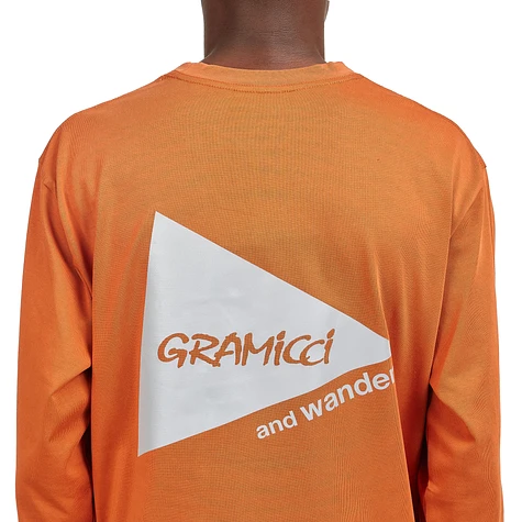 Gramicci x and wander - Backprint L/S Tee