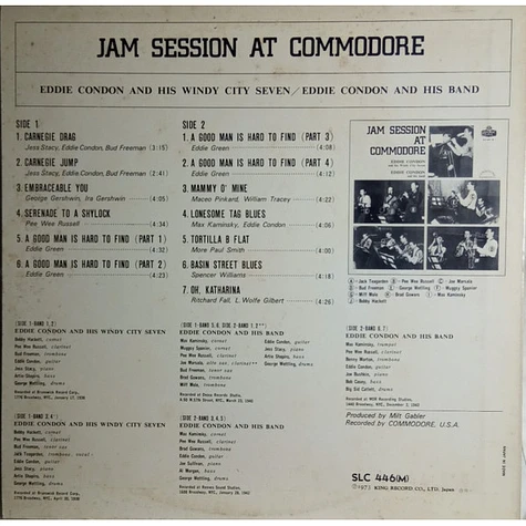 Eddie Condon - Jam Session At Commodore