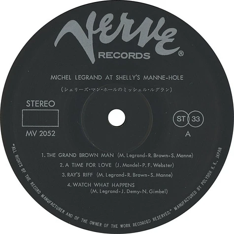 Michel Legrand With Ray Brown And Shelly Manne - At Shelly's Manne-Hole