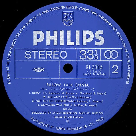 Sylvia Robinson - Pillow Talk